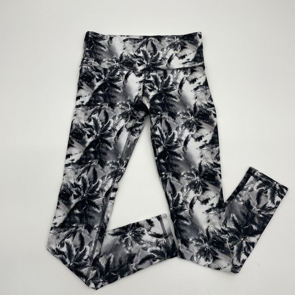 NOLI Leggings Palm Tropical Print Mid-Rise Ankle Length Women's Size Small